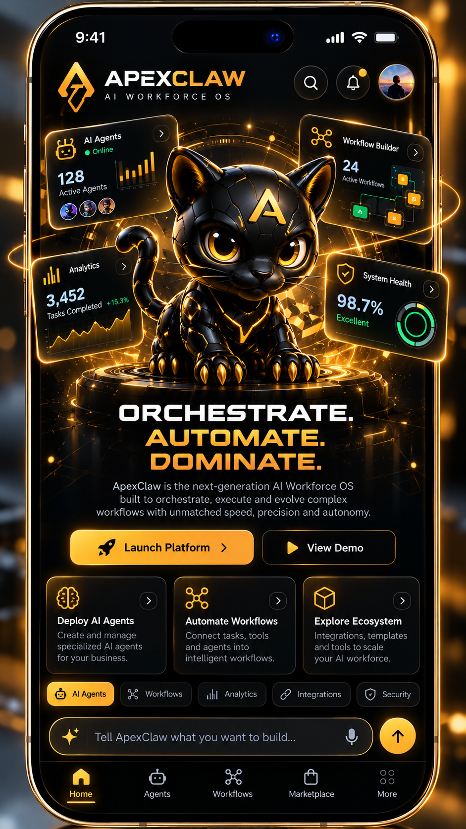 ApexClaw — The Premium AI Workforce OS